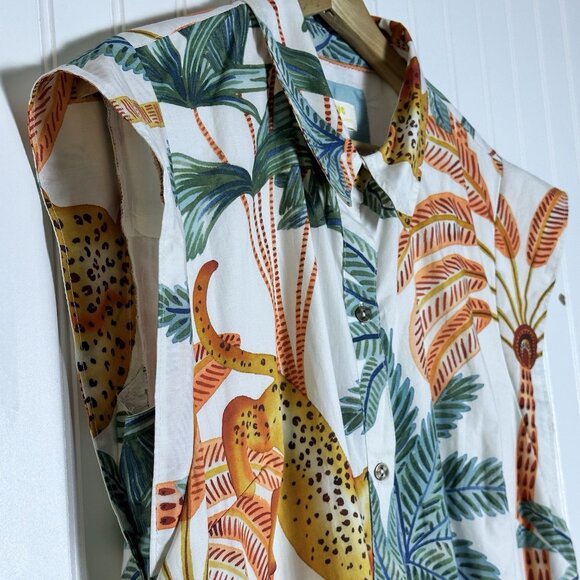 Maeve x Anthropologie The Lillian cap-sleeve button-front midi dress Medium - Picture 10 of 15